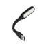 Painduv silikoonist USB-lamp arvutile ja sülearvutile, 6 LED-i, must, 16,7 × 1,8 cm