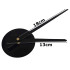 3D kleebitav vaikne seinakell, must, XXL – 130 cm