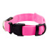 Helendav LED-kaelarihm koerale ja kassile, roosa, 36–59 cm