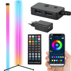 Nurgapõrandalamp RGB LED, rakenduse ja kaugjuhtimispuldiga, 150 cm