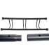 Jalgrattahoidik kolmele jalgrattale, must, 106,5 × 32,5 × 22,5 cm