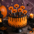 Halloweeni kõrvitsamotiiviga toidutikud, 5 tk, 12,5 × 5,3 cm