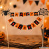 Halloweeni tordi- ja muffinikaunistus, topper-girland ämbliku ja ämblikuvõrguga