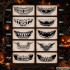 Ajutine Halloween-tätoveering koletise suu ja teravate hammastega, 12 × 4,5–5 cm