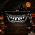 Ajutine Halloween-tätoveering koletise suu ja teravate hammastega, 12 × 4,5–5 cm