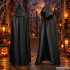 Must kapuutsiga Halloweeni keeb lastele, 80 cm