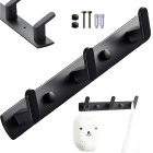 Must loft-stiilis seinanagi riiete ja rätikute jaoks, 24,5cm