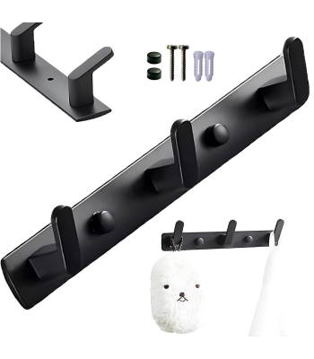 Must loft-stiilis seinanagi riiete ja rätikute jaoks, 24,5cm