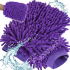 Kahepoolne mikrokiust puhastuskinnas auto pesemiseks ja puhastamiseks, 22cm x 15cm