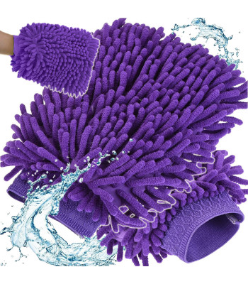Kahepoolne mikrokiust puhastuskinnas auto pesemiseks ja puhastamiseks, 22cm x 15cm