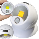 Juhtmevaba LED COB-liikumisanduriga öölamp magnetalusega, patareitoitel, 360