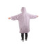 Soe paks kapuutsiga tekipusa, 2-in-1, oversize-lõikega, lilla, XL