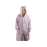 Soe paks kapuutsiga tekipusa, 2-in-1, oversize-lõikega, lilla, XL
