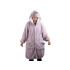 Soe paks kapuutsiga tekipusa, 2-in-1, oversize-lõikega, lilla, XL