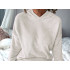 Naiste soe kapuutsiga kaheosaline pidžaama lühikeste pükstega, beež, XL
