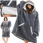 Soe kapuutsiga pleedpusa, pehme ja paks, oversize, 2-in-1, XXL