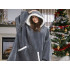Soe kapuutsiga pleedpusa, pehme ja paks, oversize, 2-in-1, XXL