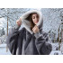 Soe kapuutsiga pleedpusa, pehme ja paks, oversize, 2-in-1, XXL