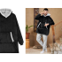 Soe musta värvi kapuutsiga pleedpusa, pehme ja paks, oversize, XXL, 2-in-1