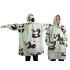 Soe panda-tekkpusa, paks ja pehme, kapuutsiga, 2-ühes, oversize, XXL