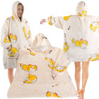Soe kassipleed-pusa, paks, pehme ja kapuutsiga, 2 ühes, oversize, XXL