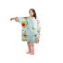Soe avokaado pleedpusa, oversized, 2-in-1, paks ja pehme, kapuutsiga, XXL