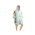 Soe avokaado pleedpusa, oversized, 2-in-1, paks ja pehme, kapuutsiga, XXL