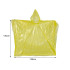 Kollane taskusse mahtuv vihmakeep-pontšo, suurus 130cm x 125cm
