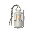 LED-matkavalgusti ja taskulamp, USB-akuga, akupangaga, 11,5 × 6 cm