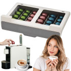 Väljatõmmatav rippuv kohvikapslite hoidik Nespresso kapslitele, 30 kapslit, 27cm x 7cm