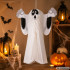 Rippuv 3D-paberist kummitusdekoratsioon Halloweeniks, valge, 51 × 43 cm