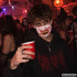 Veriste koletisehammastega Halloween-mask zombie- ja õuduskostüümile