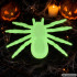 Fluorestseeruvad Halloweeni ämblikud, 2 tk, rohelised, 11 × 7 cm