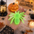 Fluorestseeruvad Halloweeni ämblikud, 2 tk, rohelised, 11 × 7 cm
