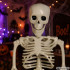 Halloweeni rippuv luukere liigutatavate jäsemetega, 40 cm