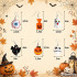 Halloween-rippuvad kõrvarõngad kõrvitsa, kummituse, kolju ja silmade motiividega, 4,5–6 cm