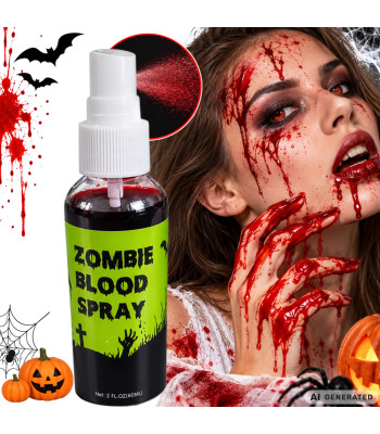 Kunstveri spreipudelis zombie- ja vampiirikostüümidele, 60ml