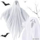 Rippuv Halloweeni kummituskaunistus, mustvalge, 65 × 60 cm