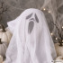 Rippuv Halloweeni kummituskaunistus, mustvalge, 65 × 60 cm