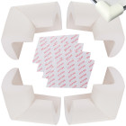 Vahtmaterjalist mööblinurgakaitsmed, valged, 4 tk – 55mm x 55mm x 35mm