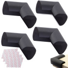 Vahtplastist mööblinurgakaitsmed, mustad, isekleepuvad, 4 tk – 55mm x 55mm x 35mm