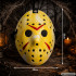 Jasoni hokimask Halloweeniks, kollane, 23 × 20 cm