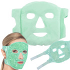 Jahutav ja soojendav geelmask näole ja silmadele, roheline