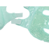 Jahutav ja soojendav geelmask näole ja silmadele, roheline