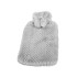 Kummist soojaveepudel eemaldatava kampsunkattega, hall, 2 l, 34 × 19 cm
