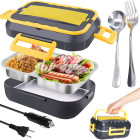 Elektriline soojendusega lõunakarp autosse, veokisse ja tööle, 900 ml, 25,5 × 19 × 12 cm