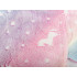 Helendav merineitsisaba tekk-magamikott tüdrukule, pehme ponimotiiviga