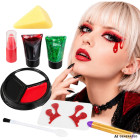 Halloweeni vampiirimeigi komplekt näole