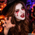 Halloweeni vampiirimeigi komplekt näole