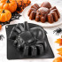 Silikoonist ämblikukujuline küpsetusvorm Halloweeniks, must, 18 × 18 × 6 cm